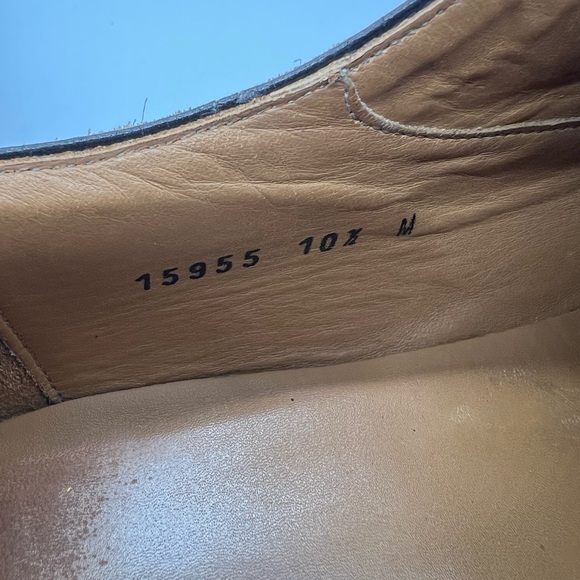 Magnanni Men’s Sz 10.5M Burnished Brown Leather Single Monk Strap Dress Shoes. - Picture 13 of 13